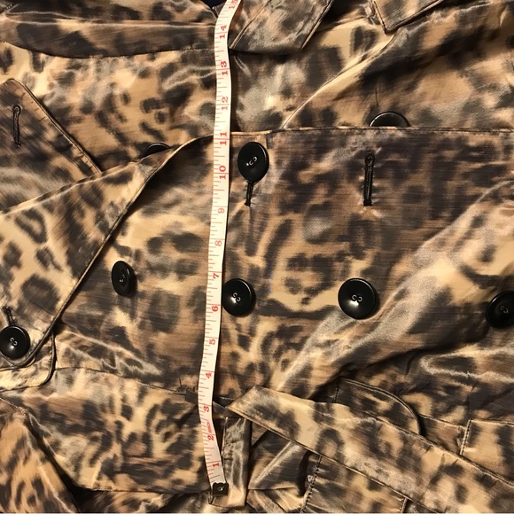 L.A.M.B leopard poly trench coat - Picture 6 of 7